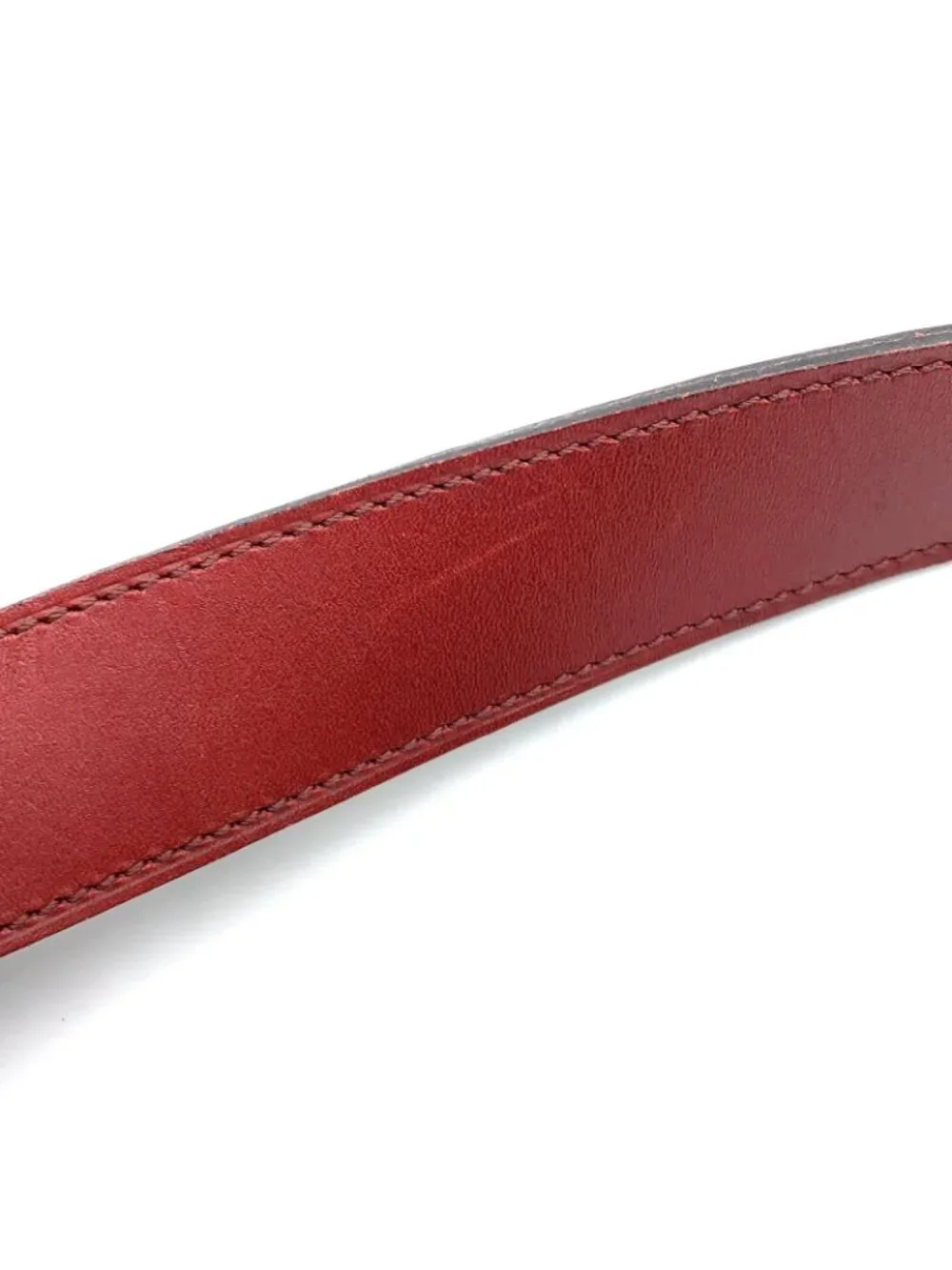Cartier Must de D Buckle Leather Bordeaux Belt Gold